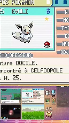 [84✨] Evoli Shiny Full Odds en 2 SR sur Pokémon Rouge Feu, évolué en Aquali