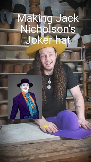 Paul Ventress -Bespoke Hatter | This was no joke Making an exact replica of Jack Nicholson's Joker hat from the 1989 batman movie. I'm actually old enough to remember... | Instagram