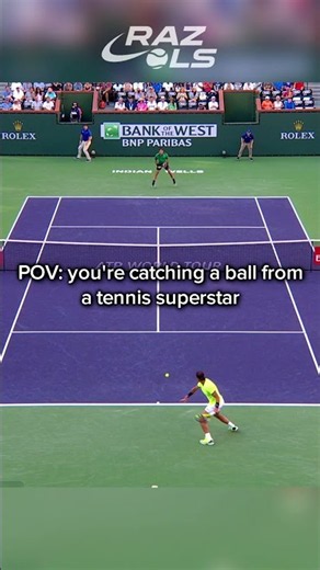 When You Catch a Tennis Ball From a Superstar #tennis #federer #nadal