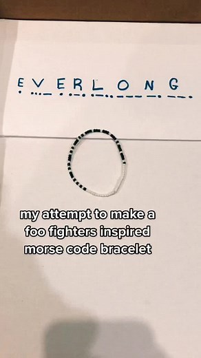 Foo Fighters Inspired Morse Code Bracelet | Rockstar Jewelry