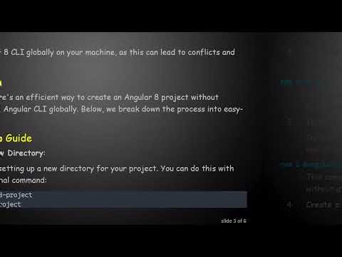 How to Create a Project in Angular 8 Using Angular CLI 9 Without Global Installation