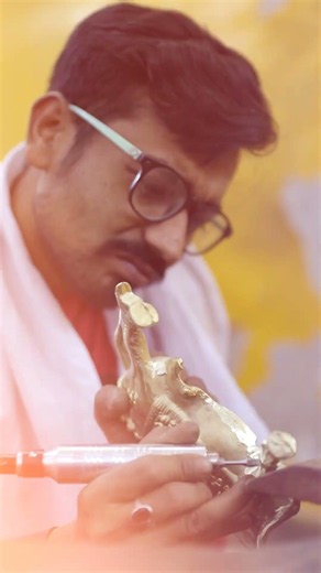 The process behind crafting our Kamdhenu #thecodesilvercollective #indiancraftsmanship #handmade