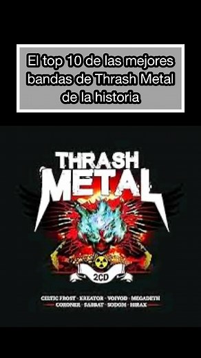 El Top 10 de las mejores bandas de Thrash Metal de la historia. #thrashmetal #metallica #megadeth #slayerband #anthrax #kreator #overkill #testament #sepultura | Descomunal Rock