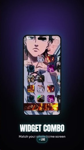 iPhone Widget + Wallpaper Combos (Anime) ✨