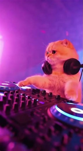 DJ Cat Starts the Party 🎧😹 Cats Dancing Together #cats #funny #usa