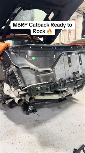 C8 Stingray 1st Start - MBRP Catback installation #c8 #stingray #vertexmotorsports