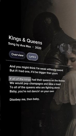 Ava Max – Kings & Queens | Rule Your Own Kingdom 👑 (Official Lyrics Video)