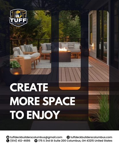 Think your yard is too small for a real deck or patio? With the right design and structure, even tight River South District lots can get strong, usable outdoor spaces. Tuff Deck Builders Columbus builds compact decks and patios that meet code and feel solid underfoot. Instead of generic deck builders near me results, visit tuffdeckbuilderscolumbus.com and talk to a team that understands small-lot challenges.