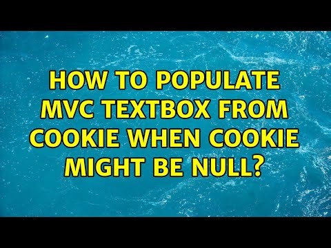 How to populate mvc textbox from cookie when cookie might be null?