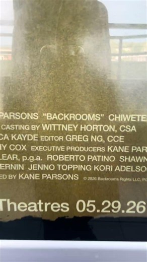 I’m going to see the backrooms movie