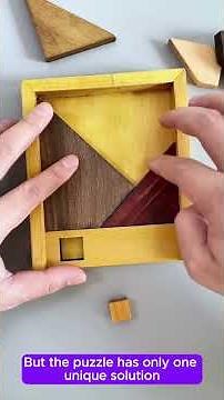 IQ PUZZLE | How to put a square into the frame without removing any parts !