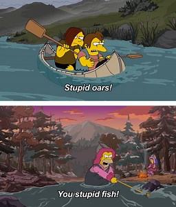 The couch is our natural habitat, okay? | The Simpsons