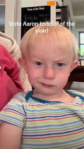 Vote Aaron toddler of the year! https://toddleroftheyear.org/2026/aaron-6e9f #fastesttoddleralive