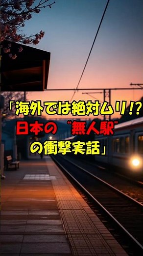 海外では絶対ムリ⁉︎ 日本の無人駅の衝撃実話 #海外反応