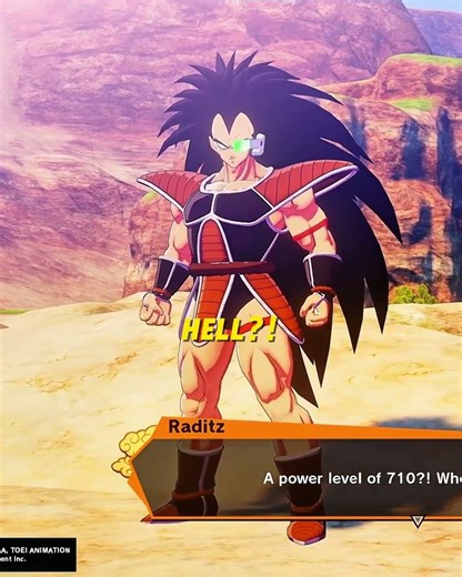 Raditz Detects a Massive Power… From Gohan?!💥 #dbz #gaming #shorts