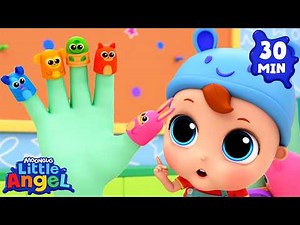 Finger Puppet Animal Song 🤚 Little Angel Kids Songs & Nursery Rhymes