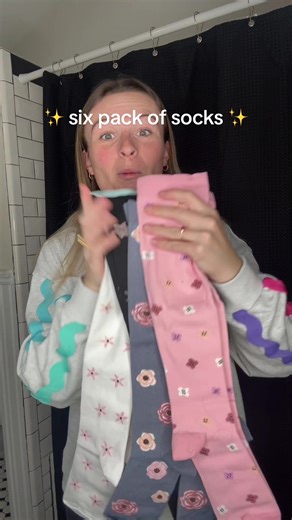 Compression socks but make them aesthetic ✨🧦 A six pack full of cute florals and fun colors that actually feel amazing on your feet. Perfect for all-day wear—and yes, there are multiple patterns and colors to choose from 🙌 #AestheticFinds #CompressionWear #CuteFinds #TikTokShop #FootCare