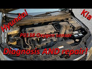 Hyundai Kia 2.0 2.4 P0138 Oxygen sensor replacement!! (Bank 1 sensor 2)