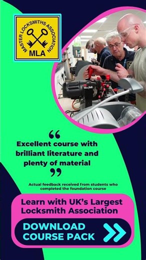 Train with the UK's Largest Locksmith Association! #locksmith #training