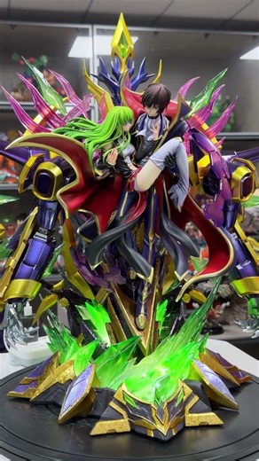 The power of Geass… and the weight of a king. ⚡🎭#CodeGeass #Lelouch #Geass #ResinStatue #AnimeStatue