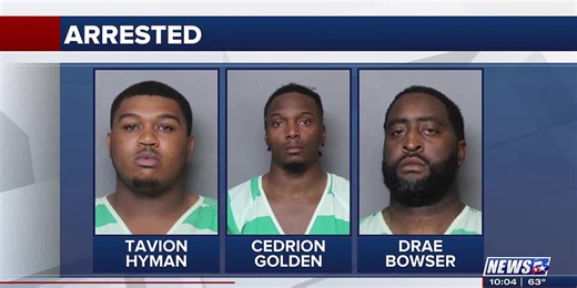 3 men arrested overnight for livestock theft out of Robertson County