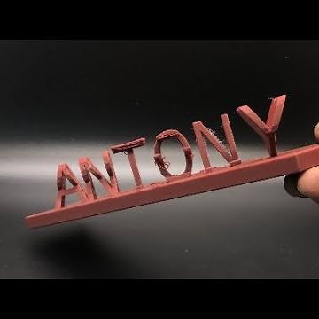 3D PRINTED FLIP TEXT NAME ILLUSION #cool