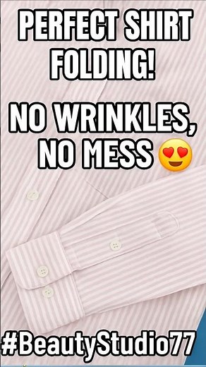 How to Fold a Shirt Professionally in just a few Seconds