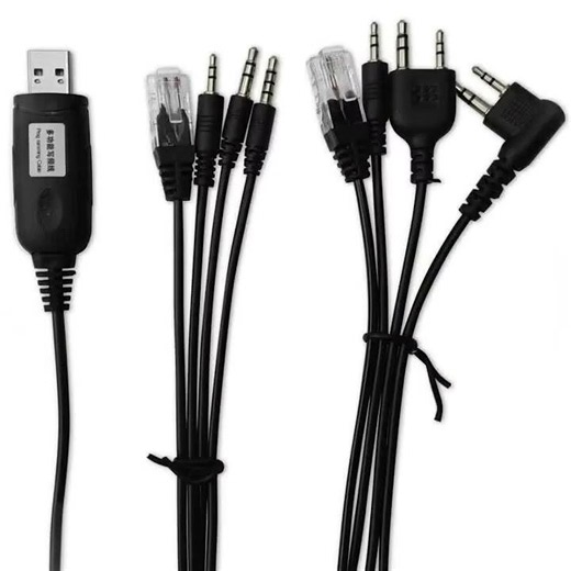 8 in 1 USB Programming Cable for Baofeng Kenwood TYT QYT
