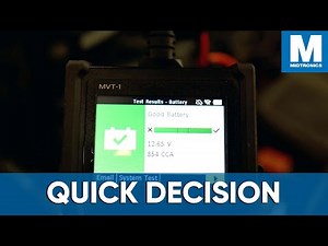 Midtronics Demonstrates the amazing feature: "Quick Decision" on the MVT Battery Tester