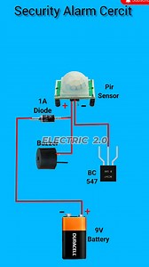 Security Alarm Circuit Diagram #alarm #circuitdiagram #fblifestyles | Electric 2.0