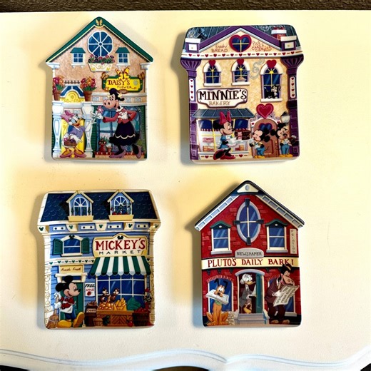Mickey's Village Decorative Plates - Etsy