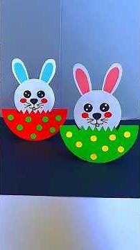 Como hacer conejitos con movimiento #manualidades #crafts #diy
