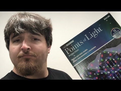 Christmas Lightshow Projection Points of Light with Remote-122 Programs $25 Review