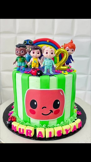 Delicious Cocomelon Cake for Your Celebration | Kek Cocomelon