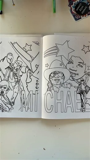 BEHOLD the whole coloring page of Michael Jackson. #michaeljackson