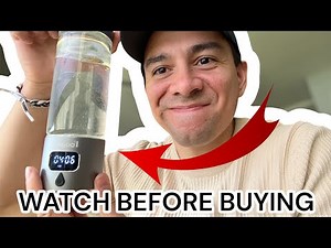 This water bottle INFUSES HYDROGEN into your water - Hydrogen Water Bottle Honest Review