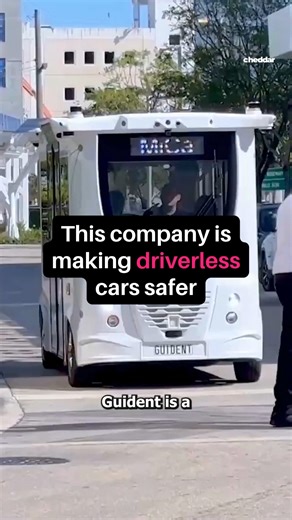 43K views · 47 reactions | What makes a driverless car safe?  Guident CEO Harald Braun explains how safety, control, and AI are driving the next wave of autonomous vehicles. Watch more: https://tinyurl.com/365jm5mh | Cheddar Gadgets | Facebook