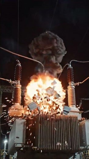 Transformer Explosion in Seconds⚡💥 | High Voltage Danger | ZipTraTech #TransformerBlast #HighVoltage