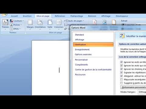 Microsoft Office Word 2007: correction automatique