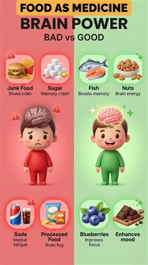 Boost Your Brain Power FAST 🧠⚡ | Food As Medicine #health #shorts #brain