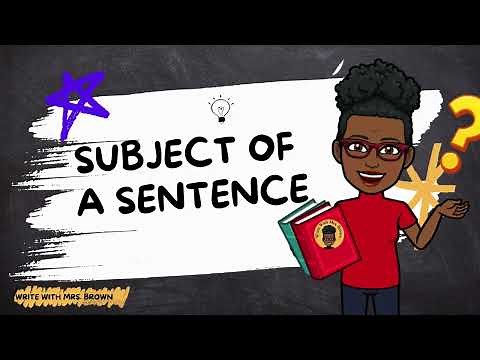 Can You Find the Subject of a Sentence?
