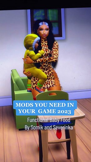 Functional Baby Food Mod for Sims 4 | Black Simmers Patreon Creators