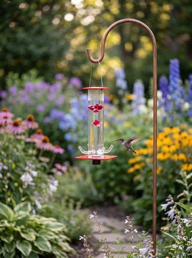 Hummingbird Feeder Hanging Nectar Tube Bird Feeder Outdoor Garden Decor - Etsy
