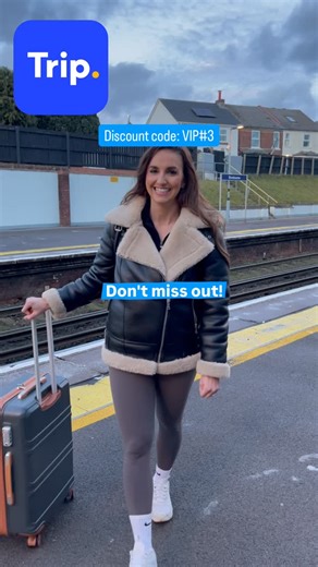 ‎A B I G A I L | ابيغيل | MAFS UK‎ on Instagram: "✨ When you’re long-distance… speed matters ✨ One snap of my fingers and I’m on my way to John 🚆 To celebrate 200 years of UK rail, train tickets with up to 50% off are available when booking on http://trip.com/ making long-distance travel a whole lot easier 🫶@trip.com_train 🎟️ How to redeem: 1️⃣ Open or download the http://trip.com/ app 2️⃣ Go to My Account - Promo code - Enter code VIP#3 3️⃣ Search your UK train journey 4️⃣ Enjoy up to 50% of