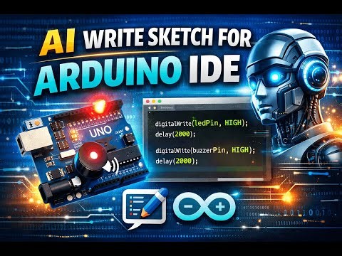 How AI Writes Arduino Sketches | LED & Buzzer Example I AI Arduino Code | Arduino IDE Tutorial