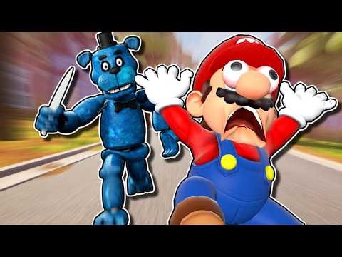 MARIO vs BEAR5 in Hello Neighbor | Mario Plays - Hello Neighbor Mod