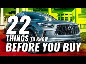 22 Things To Know Before You Buy 2022 Infiniti QX60 Luxury SUV | Is it better than Nissan Pathfinder