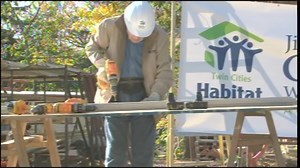 Jimmy Carter visited Minnesota in 2010 for Habitat for Humanity project
