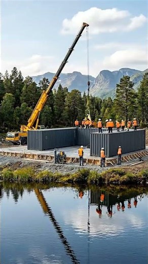 We Built a Luxury Lake House from Shipping Containers
