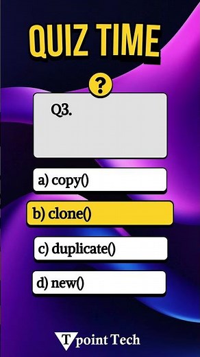 Java MCQs | Java Questions & Answers for Practice | Tpoint Tech